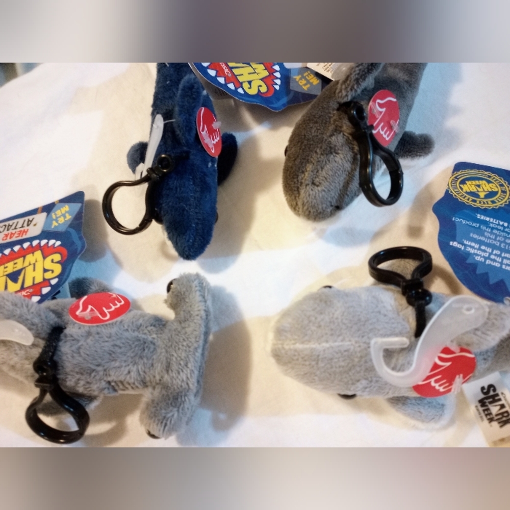Shark Week Sharks plushies